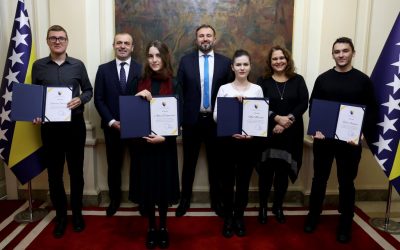 Igor Stojanović, potpredsjednik FBiH ugostio najbolje studente fakulteta Političkih nauka