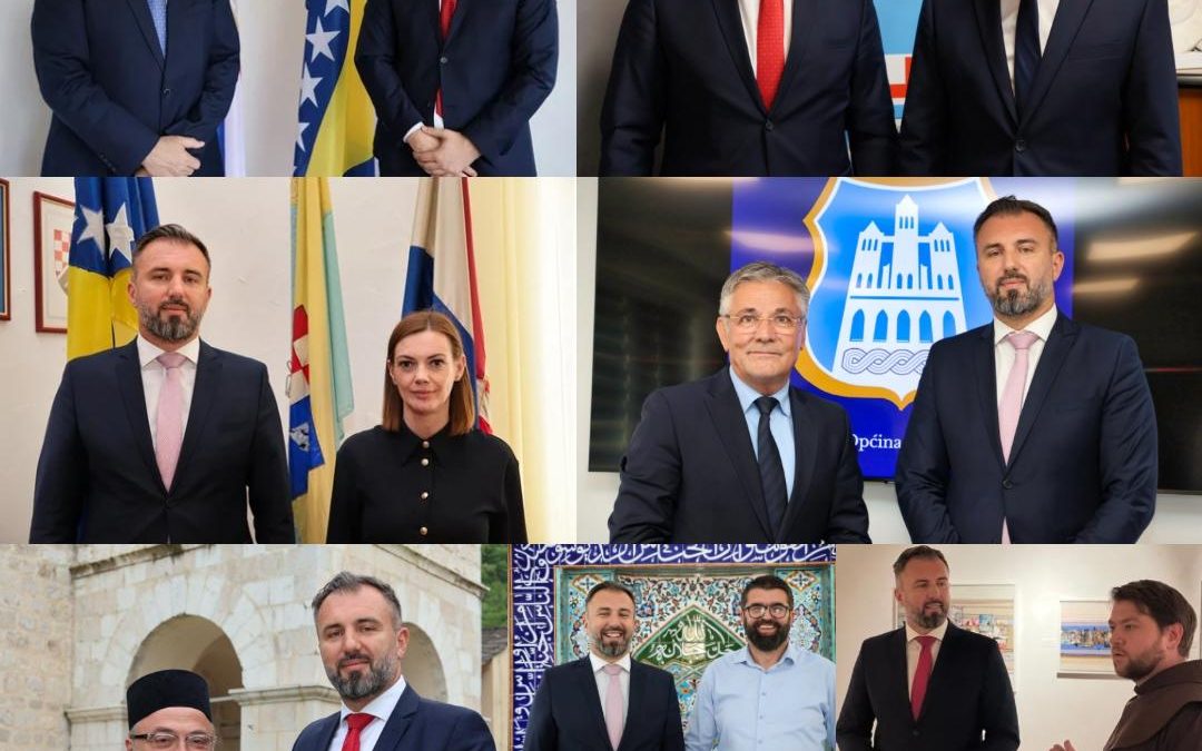 Potpredsjednik Federacije BiH Igor Stojanović tokom posjete Zapadnohercegovačkom i Hercegovačko-neretvanskom kantonu održao niz važnih sastanaka i posjeta